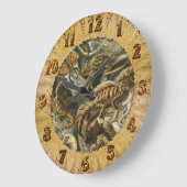 Oude mode-illustratie van Ernst Haeckel Lacertilia Grote Klok (Hoek)