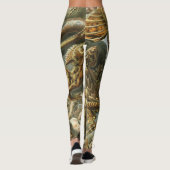 Oude mode-illustratie van Ernst Haeckel Lacertilia Leggings (Achterkant)