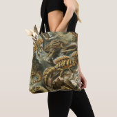 Oude mode-illustratie van Ernst Haeckel Lacertilia Tote Bag (Dichtbij)