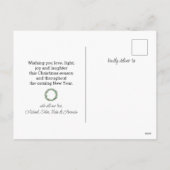 Oude Mode Kerstmis Vrachtwagen krans Feestdagenkaart (Achterkant)