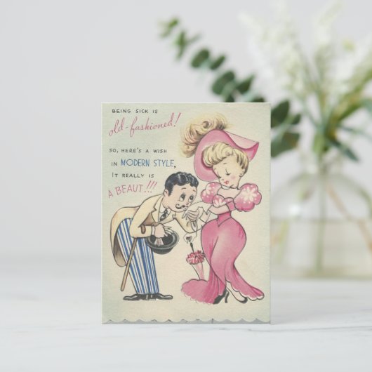  oude "Mode" komt goed Briefkaart (Staand voorkant)