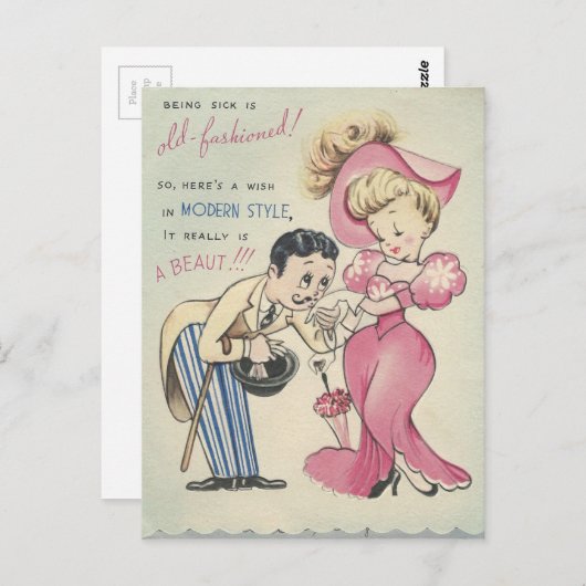 oude "Mode" komt goed Briefkaart (Voorkant / Achterkant)