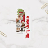 Oude Mode Santa LOVE Note of Cadeaubon Mini Visitekaartjes (Kantoor)