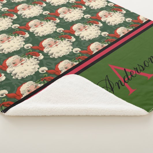 Oude Mode Stanta gepersonaliseerd Sherpa Deken (3/4)