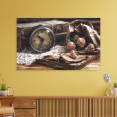 Oude mode  tijdkunst canvas afdruk (Insitu (Woonkamer))