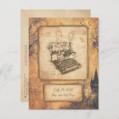 Oude Modekunst. Auteur / Schrijverscadeau Briefkaart (Voorkant / Achterkant)