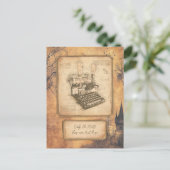 Oude Modekunst. Auteur / Schrijverscadeau Briefkaart (Staand voorkant)