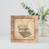  Oude Modekunst. Auteur / Schrijverscadeau Feestdagenkaart (Staand voorkant)