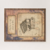 Oude Modekunst. Auteur / Schrijverscadeau Legpuzzel (Horizontaal)