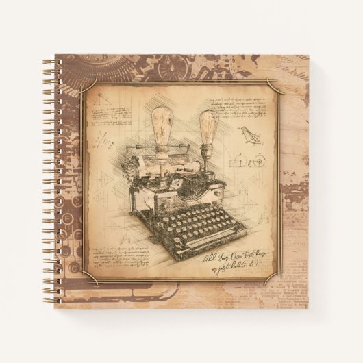  Oude Modekunst. Auteur / Schrijverscadeau Notitieboek (Voorkant)