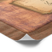  Oude Modekunst. Auteur / Schrijverscadeau Poster (Hoek)