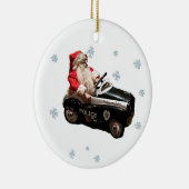 Oude modepolitie Santa Ornament (Rechts)