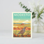 Oude Modesto Californië Briefkaart (Staand voorkant)
