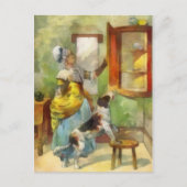 Oude moeder Hubbard Briefkaart (Voorkant)