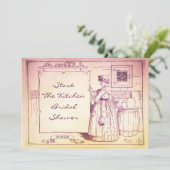 Oude Moeder Hubbard Keuken Vrijgezellenfeest Kaart (Staand voorkant)