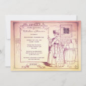 Oude Moeder Hubbard Keuken Vrijgezellenfeest Kaart (Achterkant)