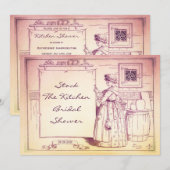 Oude Moeder Hubbard Keuken Vrijgezellenfeest Kaart (Voorkant / Achterkant)