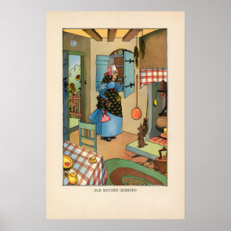 Oude Moeder Hubbard - Rijmpje Poster