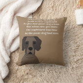 Oude moeder Hubbard rijmt een leuke hond in browse Kussen (Deken)