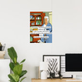 "Oude moeder Hubbard" stripboek uitstraling Poster (Thuiskantoor)