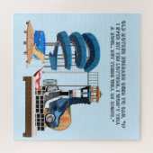 Oude moeder Hubbard won de loterijpuzzel Legpuzzel (Horizontaal)