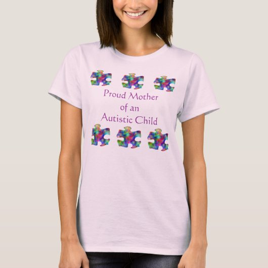 Oude moeder van autistisch kind t-shirt (Voorkant)