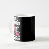 Oude moeder van borstkanker - Roze bewustzijn Koffiemok (Voorkant links)