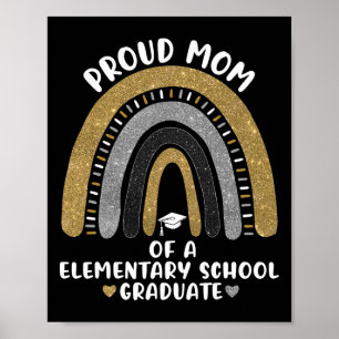 Oude moeder van een elementaire school Afstuderen Poster