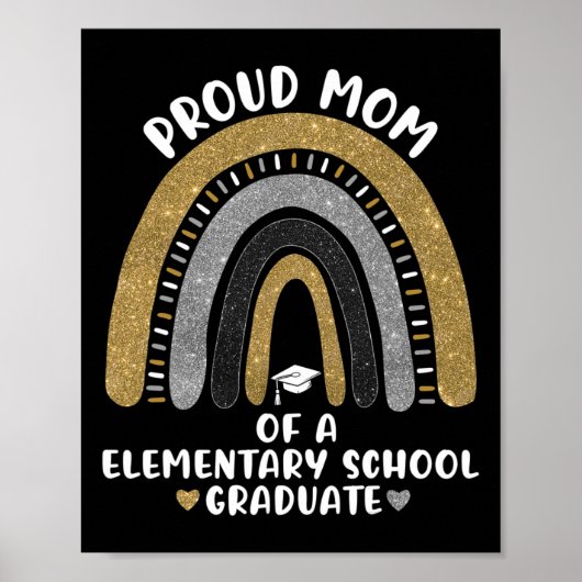 Oude moeder van een elementaire school Afstuderen Poster (Voorkant)