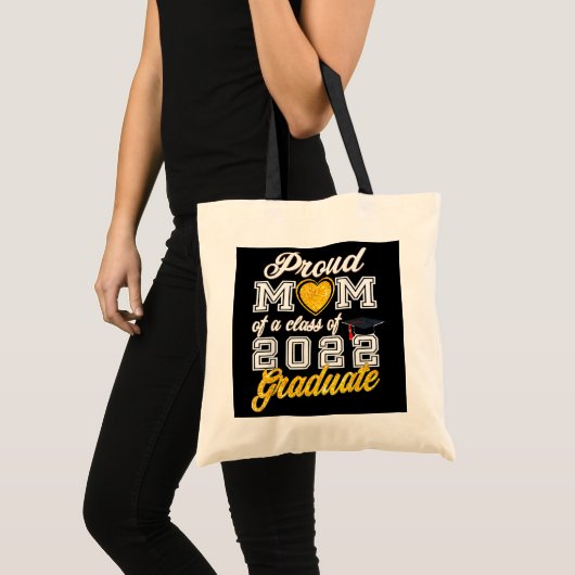 Oude moeder van een klas van 2022 afstuderen senio tote bag (Voorkant (product))
