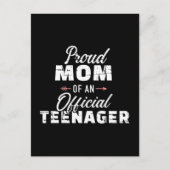 Oude moeder van een tiener 13e verjaardag briefkaart (Voorkant)