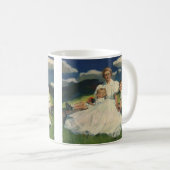 Oude Moederdag, moeder met kinderen Koffiemok (Voorkant rechts)