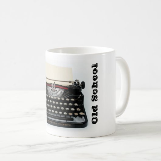 Oude mok voor schrijfmachines (Voorkant rechts)
