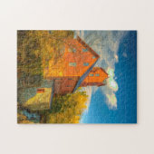 Oude molen in Vermont . Legpuzzel (Horizontaal)