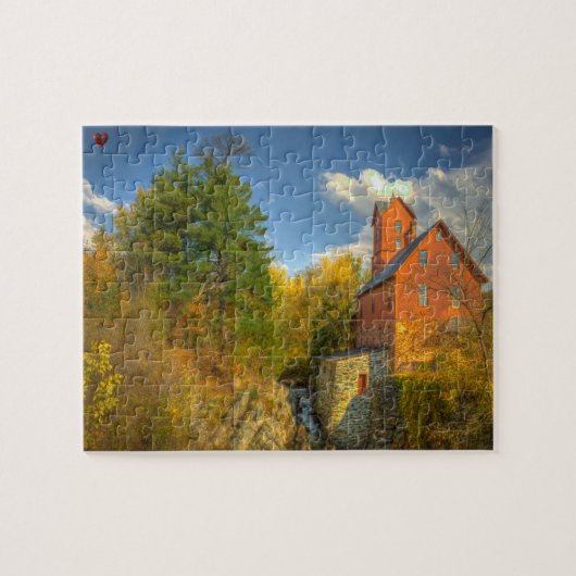 Oude molen in Vermont Legpuzzel (Horizontaal)