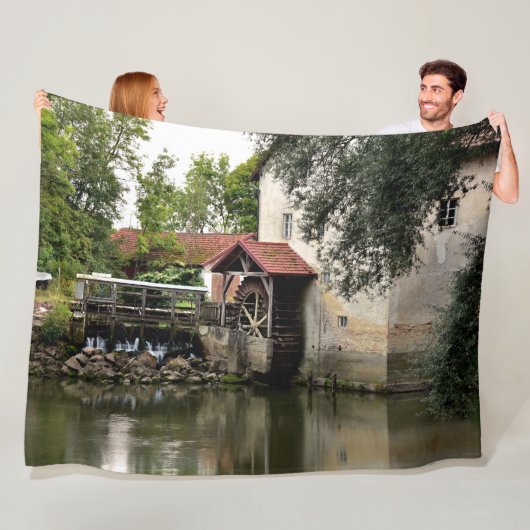 OUDE MOLENSTROOM FLEECE DEKEN (In situ)