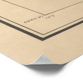 Oude Monadnock-kaart (1891) Poster (Hoek)