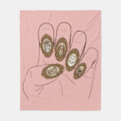 Oude-Money-Nagels Fleece Deken (Voorkant)