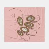 Oude-Money-Nagels Fleece Deken (Voorkant (Horizontaal))