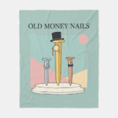 Oude-Money-Nagels Fleece Deken (Voorkant)