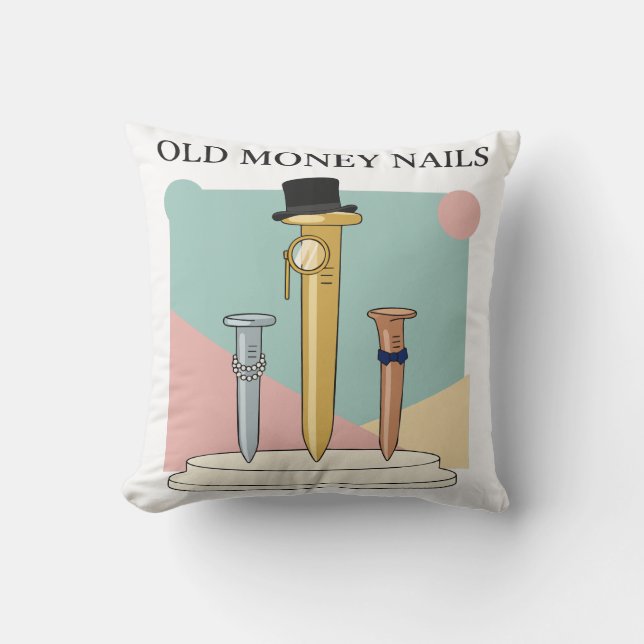 Oude-Money-Nagels Kussen (Voorkant)