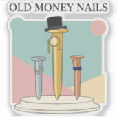 Oude-Money-Nagels Sticker (Voorkant)