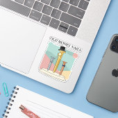 Oude-Money-Nagels Sticker (Laptop met iPhone)