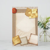  Oude Monogrammofoonbenodigdheden Briefpapier (Staand voorkant)