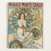 Oude Mont-Carlo Poster van Alphonse Mucha Planner (Voorkant)