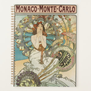 Oude Mont-Carlo Poster van Alphonse Mucha  Planner