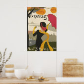 Oude Mont Saint Michel Avranches Frankrijk Reizen Poster (Keuken)