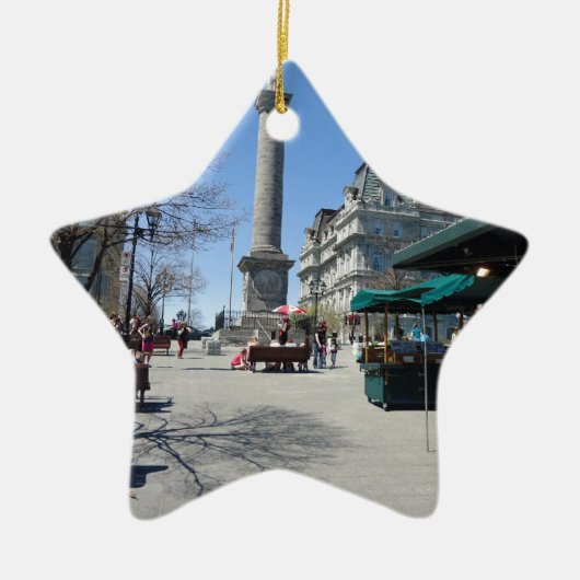 Oude Montreal-poort Keramisch Ornament (Voorkant)