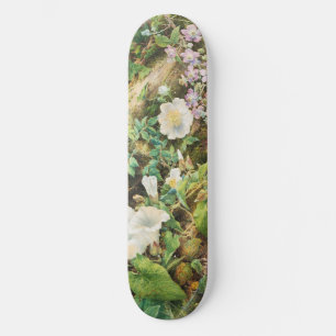 Oude mooie petunia bloemen bloemenschilderij persoonlijk skateboard