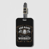 Oude Moonshine Whiskey Label TOEVOEGEN FOTO Famili Bagagelabel (Voorkant (verticaal))